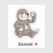 ミミズ付きモグラ シール (シート)