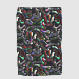 ミミズ型カラフルの人工物？ ゴルフタオル