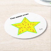 ミミズ星コースター ラウンドペーパーコースター (アングル)