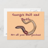 ミミズ葉書 ポストカード (正面/裏面)