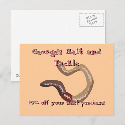 ミミズ葉書 ポストカード (正面/裏面)