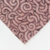 ミミズ（大） フリースブランケット (角)