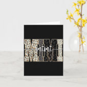 ミミバイブル レパードクロス フェイス アンド ラブ クリスチャン カード (黄色い花)