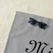 ミミパーソナライズされたはザクロが大好き ビーチタオル (インサイチュ)