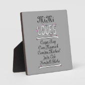 ミミパーソナライズされたはザクロが大好き フォトプラーク (正面)