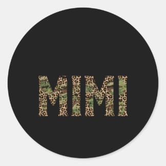 ミミヒョウおばあちゃんミミミミ ラウンドシール