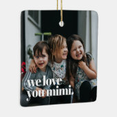 ミミフォトクリスマスツリー セラミックオーナメント (右)