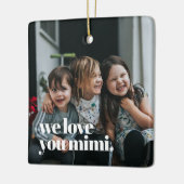 ミミフォトクリスマスツリー セラミックオーナメント (左)