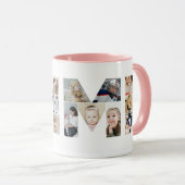 ミミフォトコラージュ切り出しおばあちゃん誕生日 マグカップ (正面右)