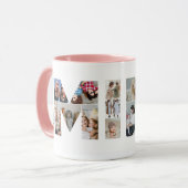 ミミフォトコラージュ切り出しおばあちゃん誕生日 マグカップ (正面左)