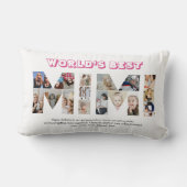 ミミフォトコラージュ切り出しおばあちゃん誕生日 ランバークッション (裏面)