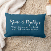 ミミポップ・アートのプレイスポップ・アートのホームグランドペアレントランバーピロー ランバークッション (ブランケット)