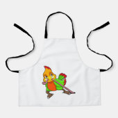 ミミミズのオウム エプロン (正面)