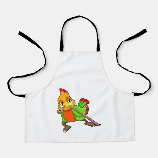 ミミミズのオウム エプロン (正面)