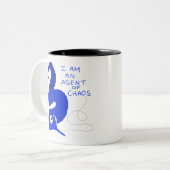 ミミミズの駆逐条上のエージェント ツートーンマグカップ (正面左)