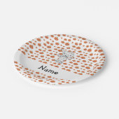 ミミミパーソナライズされたミオレンカボチャの名前 ペーパープレート (アングル)