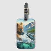 ミミヤマザメとグリズイグマ ラゲッジタグ (正面縦)