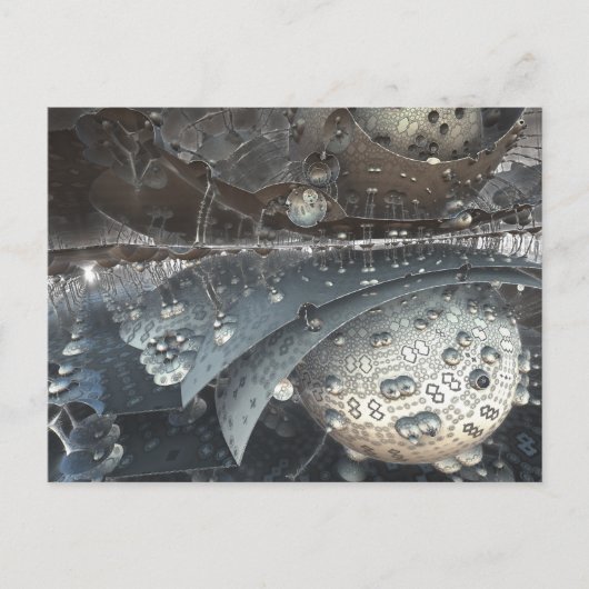 ミミラー球体フラクタルポストカード ポストカード (正面)