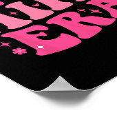 ミミ時代の皮肉なおもしろいグルービーレトロ母で ポスター (角)