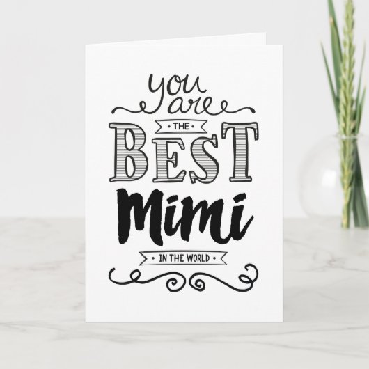 ミミ最高のインザワールド誕生日カード カード (正面)