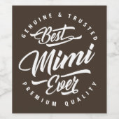 ミミ最高のエバー ワインラベル (シングルラベル)