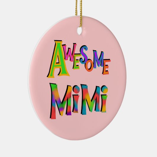 ミミ素晴らしTシャツ・ギフト セラミックオーナメント (右)