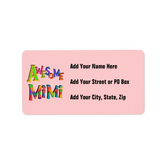 ミミ素晴らしTシャツ・ギフト ラベル (正面)