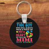 ミミ自閉症の意識と呼ばれる少年がいる キーホルダー (裏面)