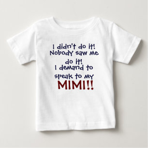 ミミ話に頼む!乳児チャイルドT子 ベビーTシャツ