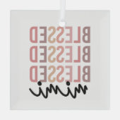 ミミ賛美 |美美おばあちゃんのプレゼント ガラスオーナメント (裏面)