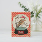 ミムズフクロウスノグローブポストカード ポストカード (スタンド正面)