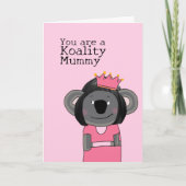 ミム最高のミーコアラ誕生日 カード (正面)