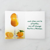 ミモサにジュースGET-WELLカード サンキューカード (内部)