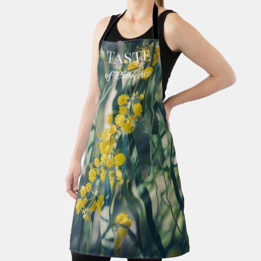 ミモサの木と黄色の花 エプロン (インサイチュ)