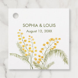 ミモサの花ロマン結婚ティック フェイバータグ