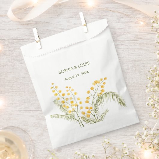 ミモサの花ロマン結婚ティック フェイバーバッグ (クリップ留めされた状態)