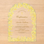 ミモサアーチの確認 アクリル招待状 (正面)