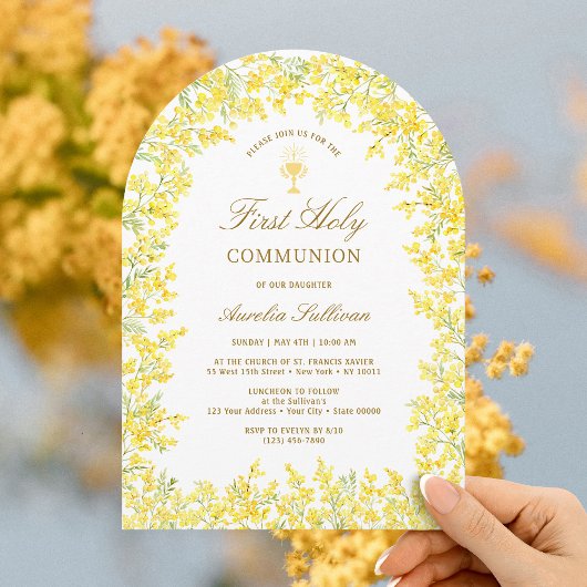 ミモサアーチファースト聖餐式 招待状