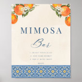 ミモサイタリアンバー看板ポスター ポスター (正面)