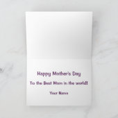 ミモサイン開花マザーズデイカード カード (内部)