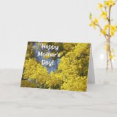 ミモサイン開花マザーズデイカード カード (黄色い花)