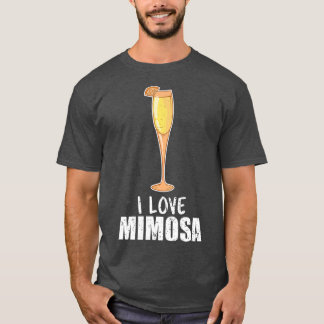 ミモサカクテルシャンパンシトラスジュースが大好き Tシャツ
