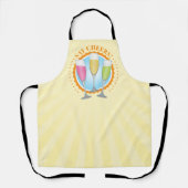 ミモサシャンパカラフルングラスエプロン エプロン (正面)