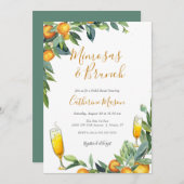 ミモサスブライダルシャワー 招待状 (正面/裏面)