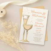 ミモサスマトリモンブライダルシャワー招待 招待状