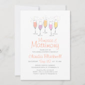 ミモサスマトリモンブライダルシャワー招待 招待状 (正面)