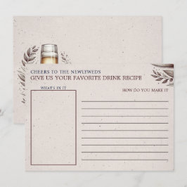 ミモサス&マトリクスブライダルシャワードリンクレシピ エンクロージャーカード