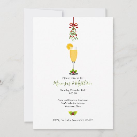 ミモサス&ミストルートークリスマスパーティー 招待状 (正面)