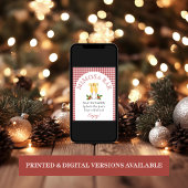 ミモサバークリスマスマーケットブライダルシャワーサイン ポスター