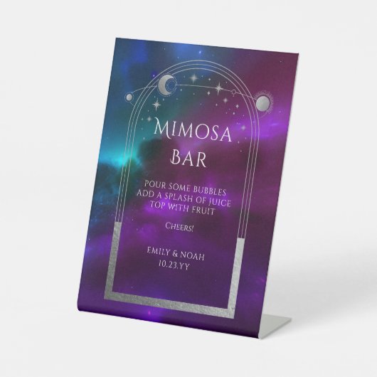 ミモサバーコズミックパープルサンムーンスターズ 台座サイン (正面)